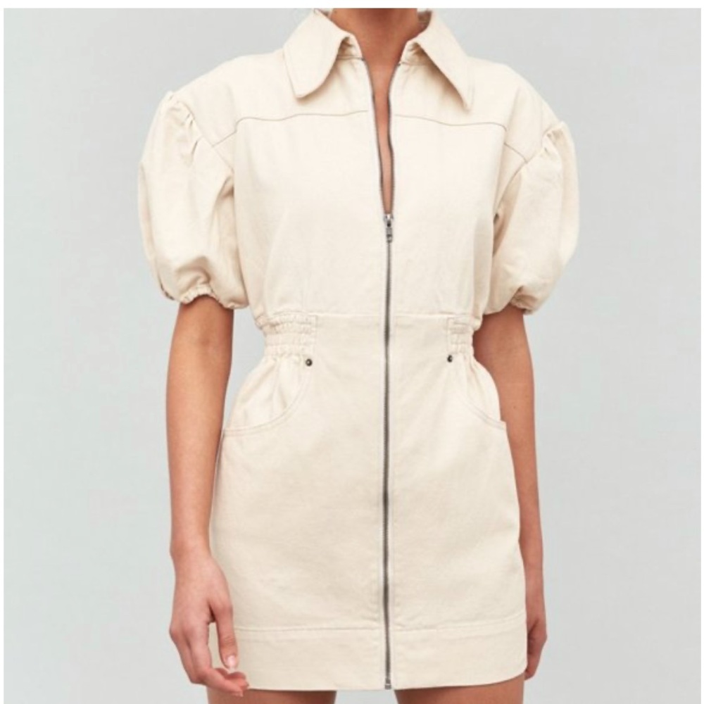 C/Meo Collective Peripheral Denim Short‎ Sleeve Mini Dress L